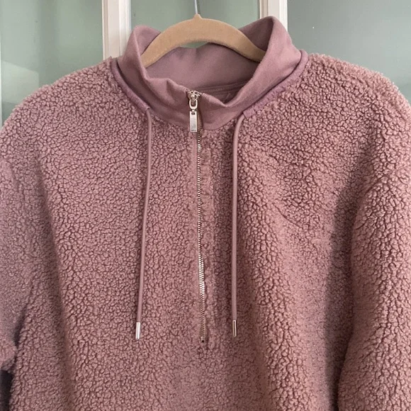 Ultra Comfy C&C California Half Zip Jacket, Mauve, Large - Picture 3 of 13